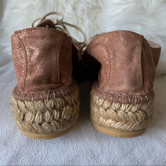 Gaimo Espadrilles Lace-up Pink Suede Sneakers - Picture 10 of 13